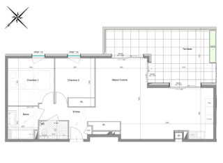  Appartement � vendre 3 pi�ces 76 m�