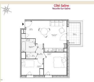  Appartement � vendre 3 pi�ces 59 m�