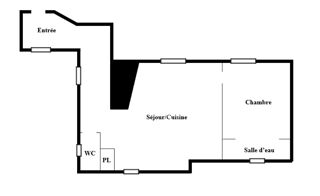  Appartement  vendre 2 pices 33 m