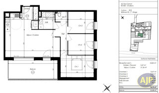  Appartement à vendre 4 pièces 77 m²