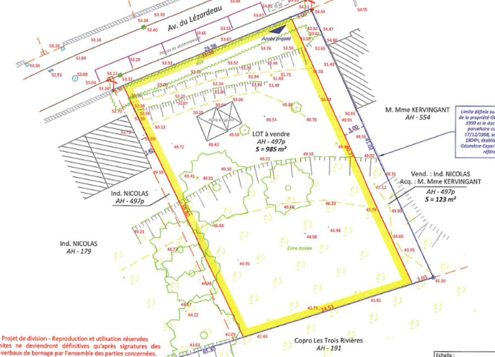 Vente Terrain QUIMPERLE - Terrain constructible 988m² Quimperle