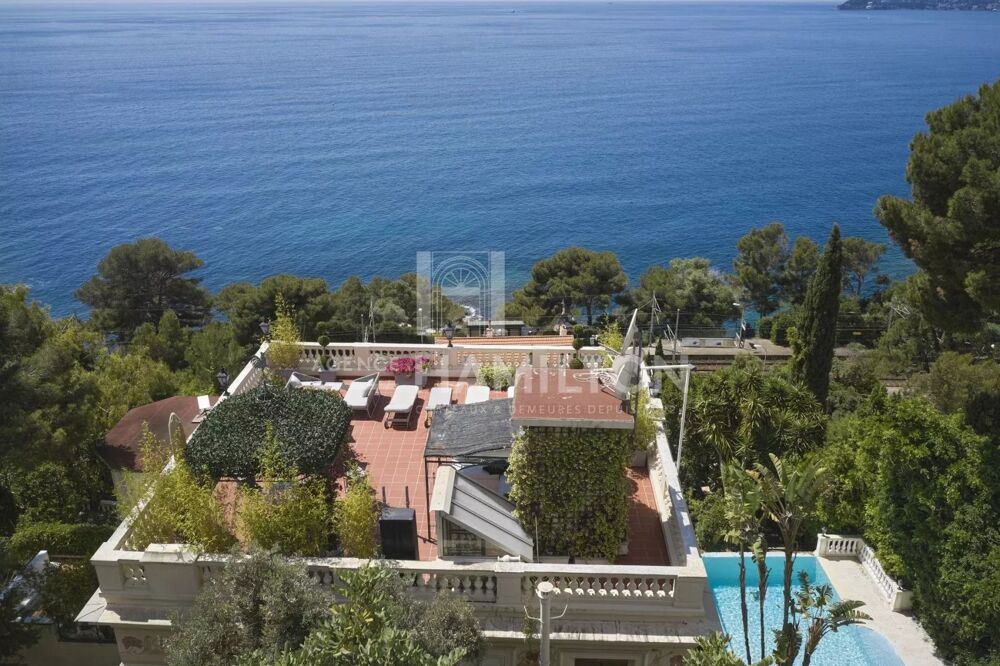 Vente Maison Rare, vue mer panoramique, Belle Époque, proche de Monaco. Cap-d'ail
