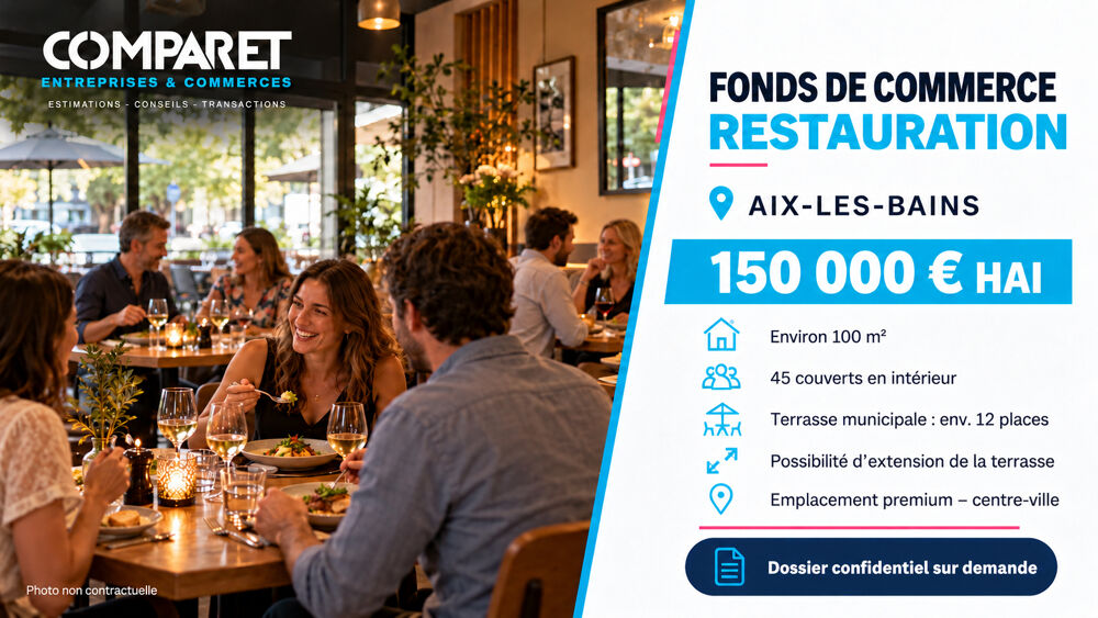   FONDS DE COMMERCE RESTAURATION ? AIX-LES-BAINS 