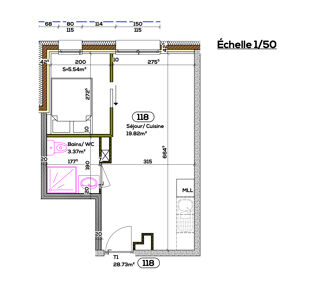  Appartement � vendre 1 pi�ce 29 m�