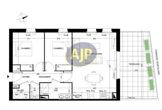  Appartement � vendre 3 pi�ces 66 m�