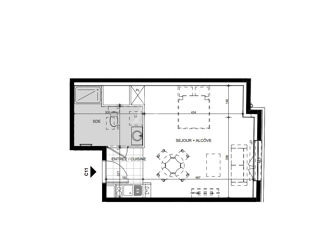  Appartement à vendre 1 pièce 34 m²
