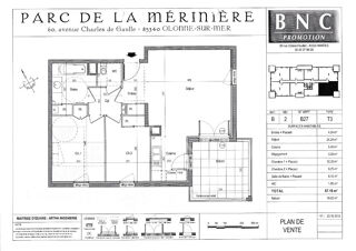  Appartement à louer 3 pièces 67 m²