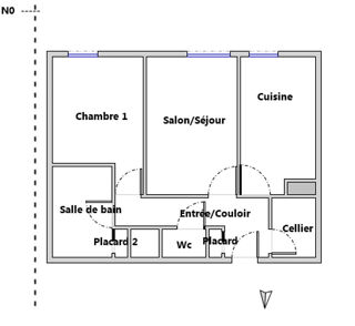  Appartement à vendre 2 pièces 48 m²