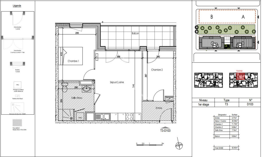 Appartement T3 disponible de suite sur TRELAZE
