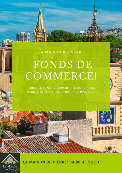 Fonds de commerce  Restaurant Salon de Provence 88000 13300 Salon de provence