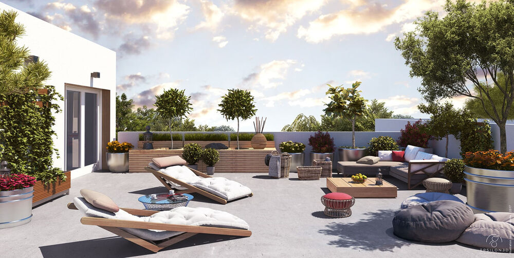 T4 en duplex avec superbe terrasse sur le toit
