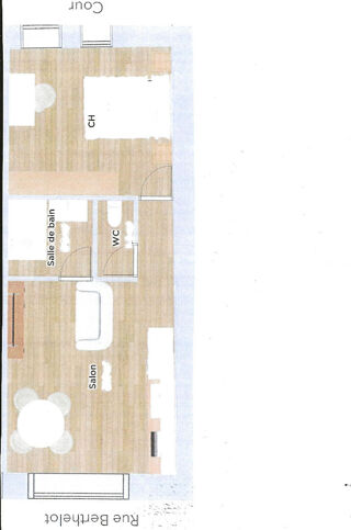  Appartement à vendre 1 pièce 38 m²