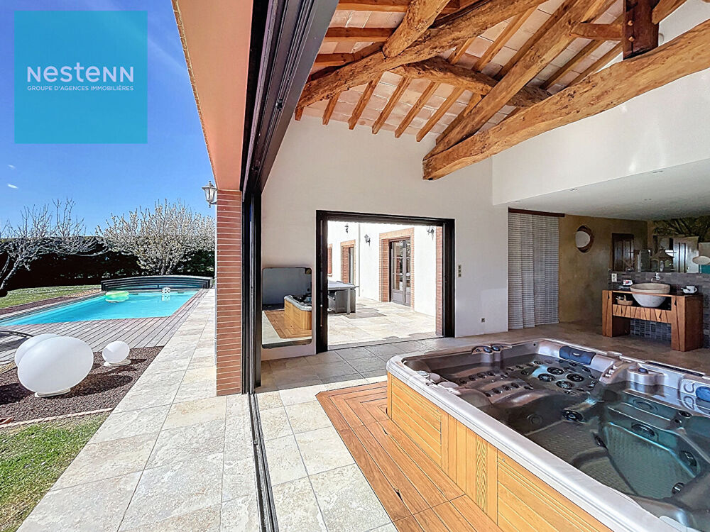 Vente Villa Belle demeure 363m² à vendre, piscine, spa et jardin, vue Pyrénées, 5 min. Villefranche de Lauragais Villefranche de lauragais