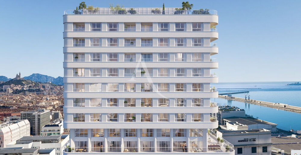 Appartement neuf de type 2 situé à Marseille 13002