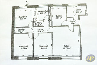  Appartement � vendre 4 pi�ces 73 m�