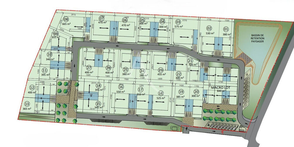 Vente Terrain BAGES - PARCELLE A BATIR 279m² - Environnement rare & préservé aux portes de Narbonne. Bages
