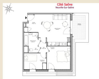  Appartement � vendre 3 pi�ces 59 m�