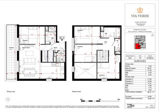  Appartement � vendre 5 pi�ces 96 m�