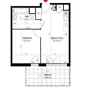  Appartement � vendre 2 pi�ces 40 m�
