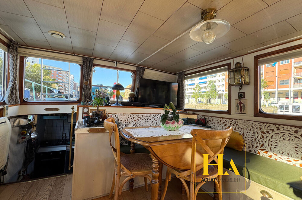Vente Maison Péniche habitable navigante 75 m² - 21,25 /4,09m Toulouse centre Toulouse