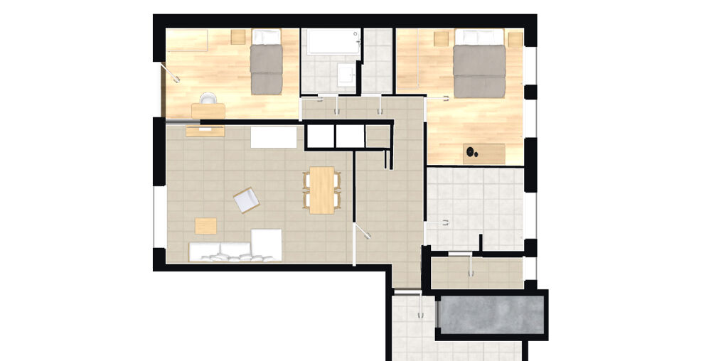 Vente Appartement Appartement type T3 de 100m² Hyper Centre Mairie Roosevelt - 69500 BRON Bron