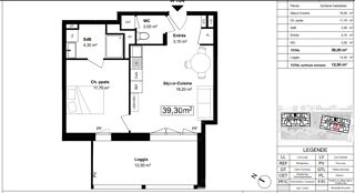  Appartement � vendre 2 pi�ces 39 m�