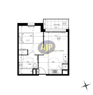  Appartement à vendre 2 pièces 36 m²