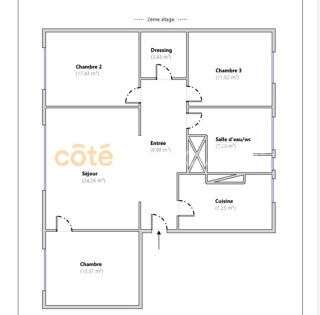  Appartement � vendre 4 pi�ces 94 m�