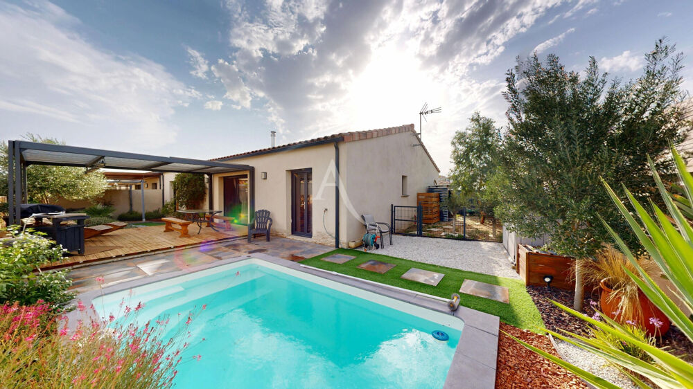 Vente Maison MAISON PLAIN PIED AVEC JARDIN GARAGE ET PISCINE A CONQUE SUR ORBIEL Conques sur orbiel