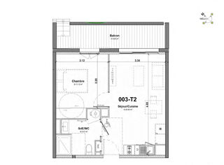  Appartement à vendre 2 pièces 37 m²
