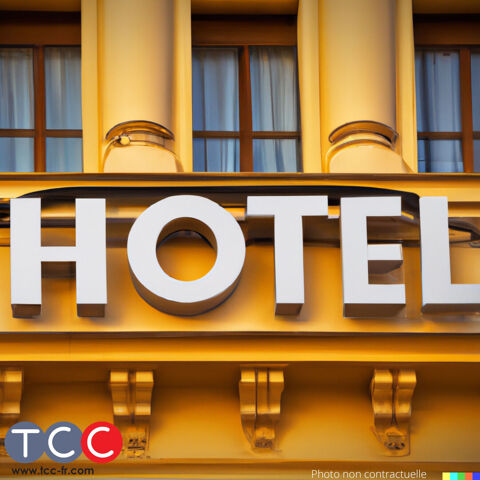 MURS + FDC d'un HOTEL***  sur LOURDES 1060000 65100 Lourdes