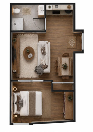  Appartement à vendre 1 pièce 35 m²