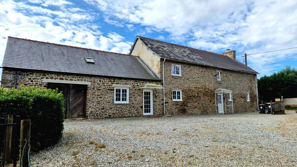 CÔTES D'ARMOR Plemet - Belle et spacieuse maison en pierre avec gîte de 2 chambres, grand jardin, garage, parking, rural.