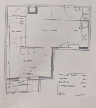  Appartement � vendre 2 pi�ces 37 m�