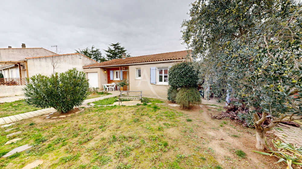 Vente Maison Proche CARCASSONNE, Maison Plain Pied avec jardin et Garage. Villegly