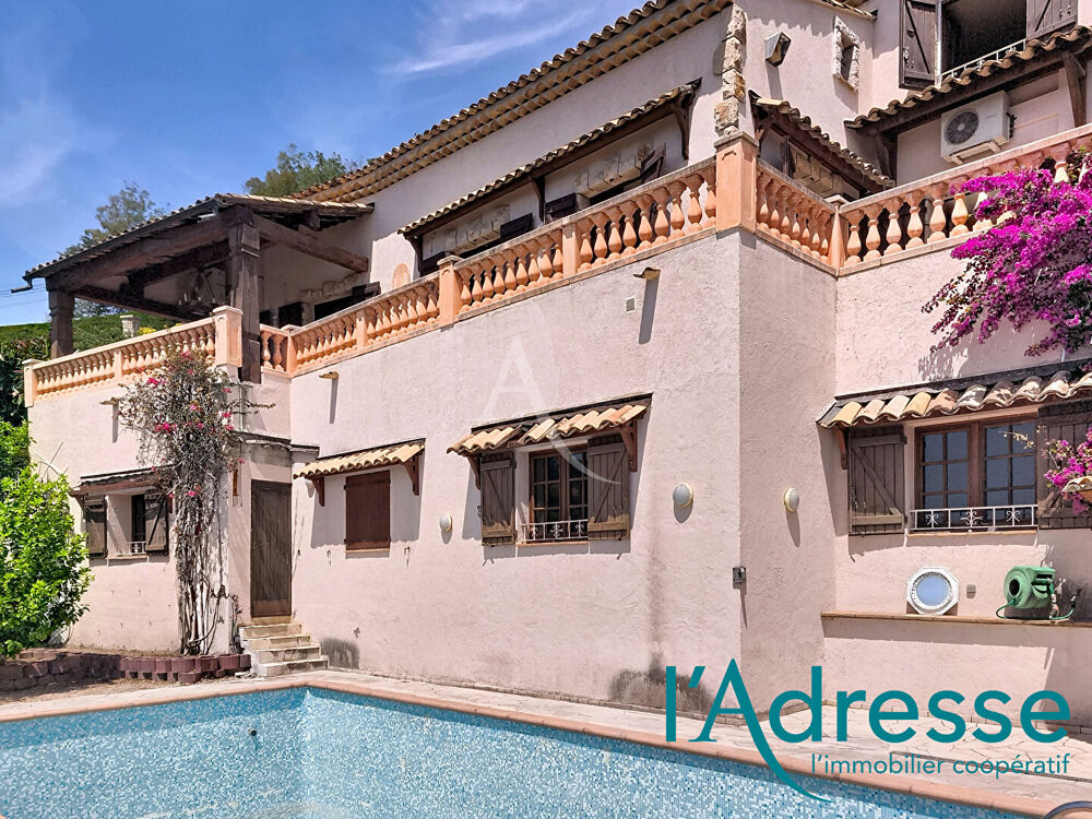 Vente Maison VILLA 6/7 pièces avec piscine, MAGNIFIQUE VUE MER et ILES ! Mandelieu la napoule