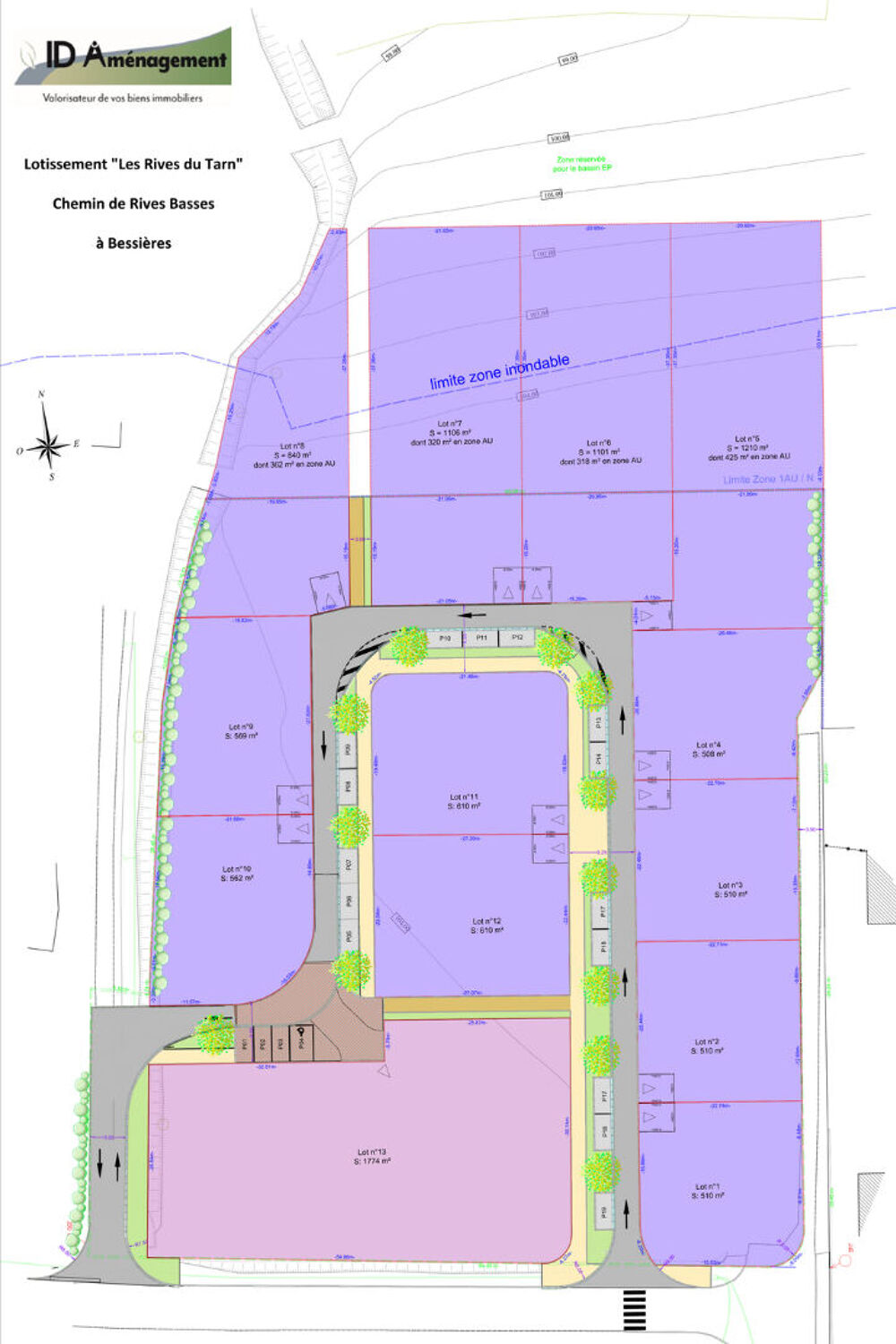 Vente Terrain Terrain constructible - Lotissement 31660 Bessières Bessieres