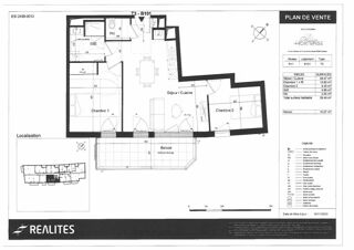  Appartement à louer 3 pièces 58 m²