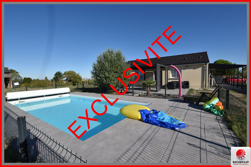 Plain pied avec piscine et terrain de 7500 m2