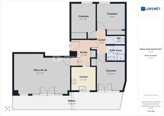  Appartement � vendre 4 pi�ces 77 m�