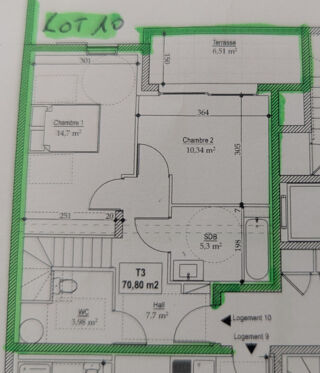  Appartement � vendre 3 pi�ces 71 m�