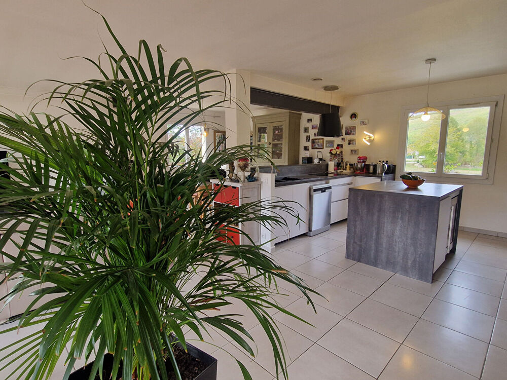 Vente Maison Villa dans village avec commerces , piscine , beau terrain bordé par une rivière Belesta