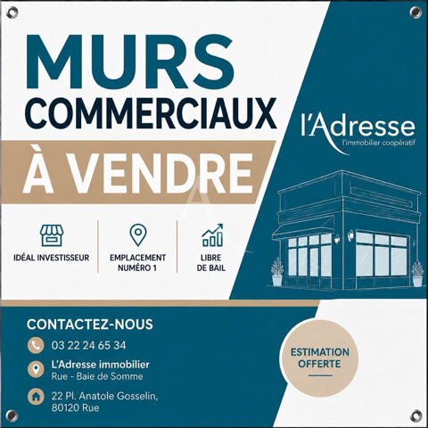 Murs commerciaux Rue hyper centre 396000 80120 Rue