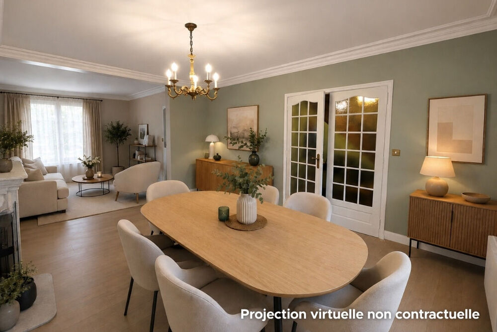 Maison 4 pièces avec 3 chambres, bureau, garage, jardin et terrasse proche centre-ville du Mans