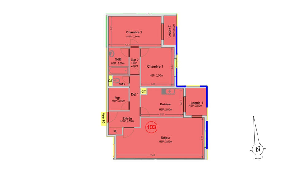 Vente Appartement Appartement Begles 3 pièce(s) Begles