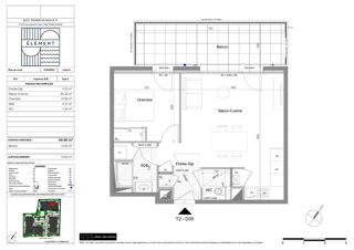  Appartement � vendre 2 pi�ces 45 m�