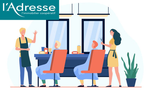 A VENDRE - ESTAGEL - SALON DE COIFFURE - MUR ET FOND DE COMMERCE - 69900 66310 Estagel