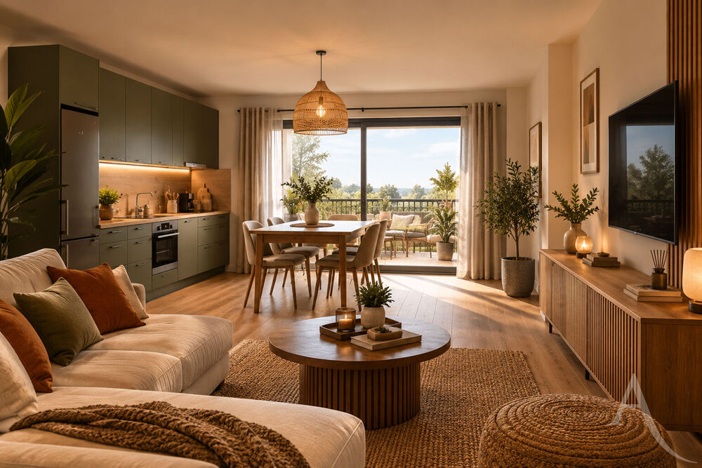 Vente Appartement Bel Appartement T2 Neuf de 44,50 m² avec Balcon de 13,30 m² & Stationnement Terville
