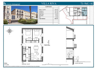  Appartement à vendre 3 pièces 55 m²