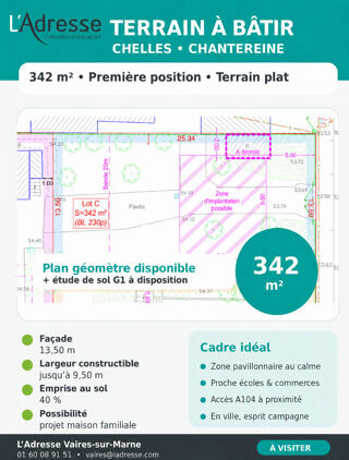  Terrain à vendre 342 m²